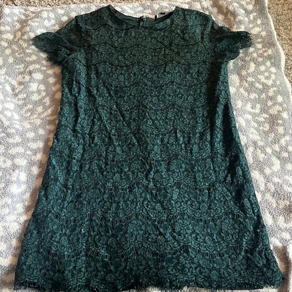 Lulu’s Green Lace Shift Dress